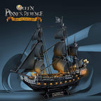 CubicFun 3D Puzzles Queen Anne's Revenge Pirate Ship Puzzle Kit, 340 Pieces - Image 3