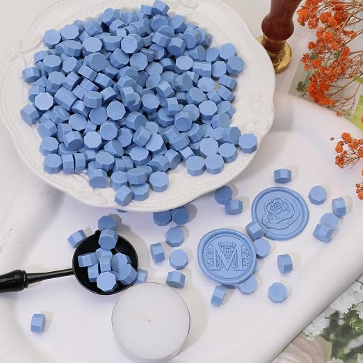 300 Pcs Wax Seal Beads, Sealing Wax Beads, Refilling Octagon Wax Sealing Beads - Image 5