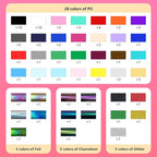 DUEUIOE HTV Heat Transfer Vinyl 80 Sheets 12''x10'' - Image 2