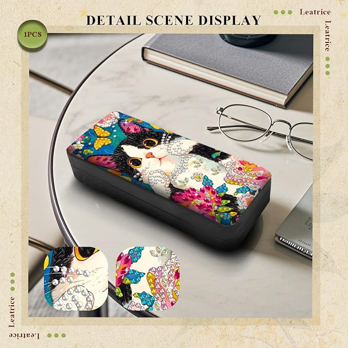 Leatrice Cat Diamond Art Kits for Adults Small Diamond Painting Kit Eyeglasses - Image 5