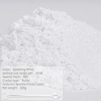 Mica Powder, 7.05OZ（200g）, Sparkling White Mica Powder Pigment - Image 2