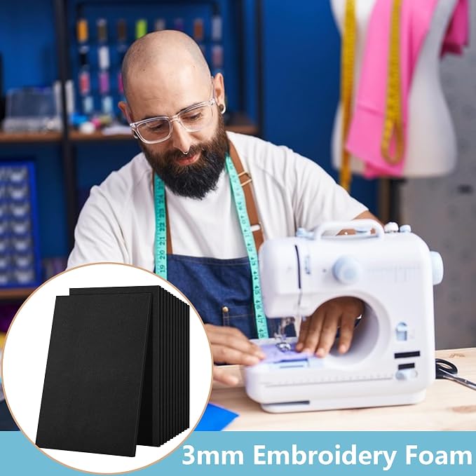 codree 8 Pcs 3mm Thick Embroidery Foam- 6 x 9 Inch EVA Foam Sheets - Image 5