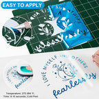 VINYL FROG Blue Metallic Foil Heat Transfer Vinyl 12" x5ft Blue HTV Vinyl Roll - Image 3