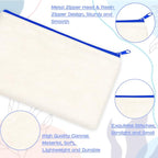 ZeeDix Canvas Zipper Pouch Bulk – 8.3 x 5 Inches Cotton Canvas Pouches - Image 3