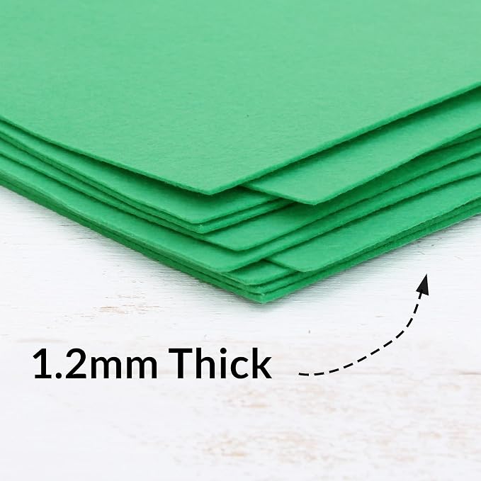 Threadart Kelly Green Premium Felt Sheets - Image 3
