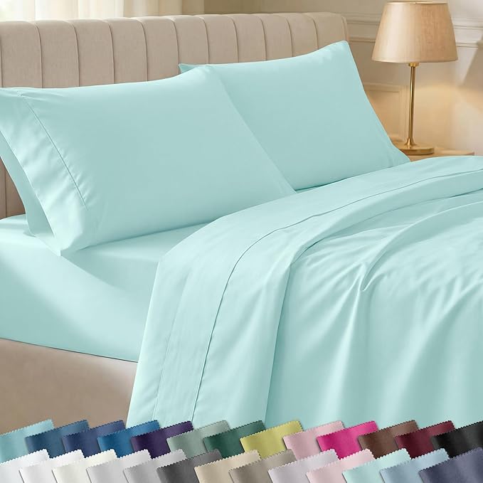 California Design Den Soft 100% Cotton Bed Sheets Twin XL Set, 400 Thread Count by CaliforniaDesignDen
