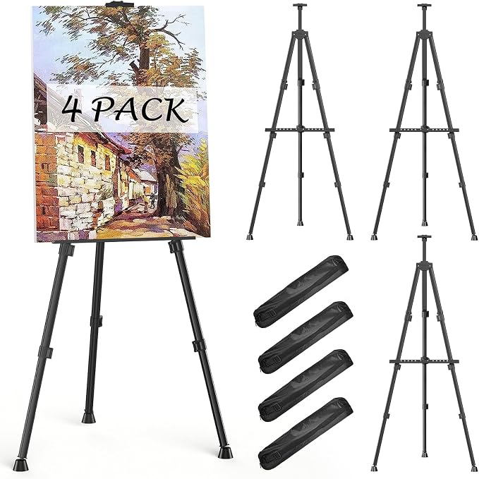 Easels for Painting Canvas, Aredy 66" Art Easel for Drawing, Portable Painting by Aredy