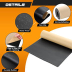 NATGAI Sponge Neoprene with Adhesive Foam Rubber Sheet 1/8” Thick X 12” Wide X - Image 3