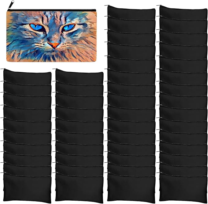 Legigo Blank Canvas Bag Zipper Pouch Makeup Bags Bulk by Legigo