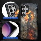Case for Samsung Galaxy S25 Ultra Case, Halloween Witch Moon Stained Glass - Image 2