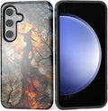 Case for Samsung Galaxy S24 Case, Halloween Witch Moon Stained Glass Design by Kapadiy