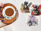 8 PCS Diamond Art Coasters Kits Dragon Book Diamond Painting Coaster | Diamond - Image 8