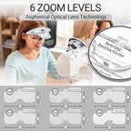 YOCTOSUN Magnifying Glass with Light, Rechargeable Headband Magnifier with 6 - Image 7