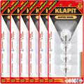 KLAPiT Super Hook - Heavy-Duty Adhesive Wall Hooks, Holds Up to 11 lbs, Waterproof, No Damage, Easy Install on Tile, Wood, Stone, Glass & Metal - Made of Steel (Clear, 24pc)