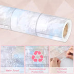 Graffiti Wall Bulletin Board Paper Roll Pastel Brick Gradient Stone Bulletin - Image 4