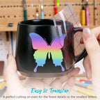 Rainbow Permanent Adhesive Vinyl Roll, Car Decals & DIY Crafts - Image 3