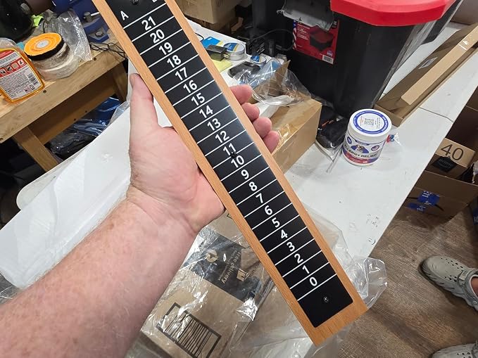 Steel Scoreboard Nailed on a Beech Board - Image 8