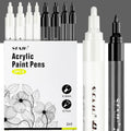 SFAIH Black & White Acrylic Paint Markers by SFAIH