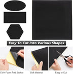 BENECREAT 8PCS 2mm Thick Self Adhesive Foam Sheet, DIY supplies - Image 4