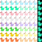 Augshy 64Pcs Mini Resin Duck Charms, Luminous Duck Beads by Augshy