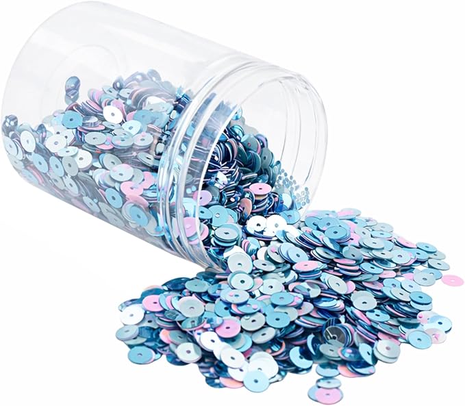 Mandala Crafts 6mm Flat Round Pastel Sequins by MandalaCrafts