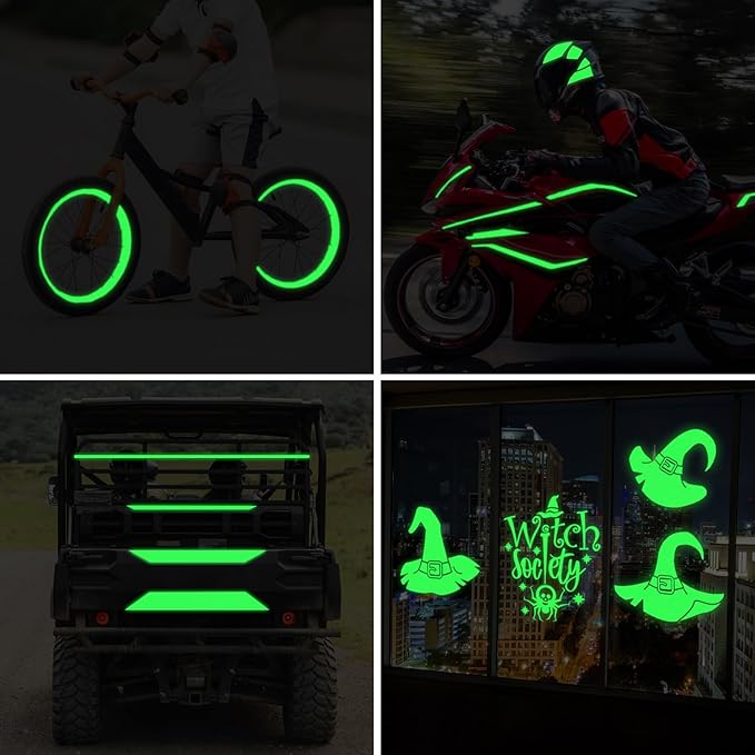WRAPXPERT White Glow in the Dark Vinyl, Glow in the Dark Permanent Adhesive - Image 4