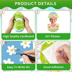 54Pcs Easter Egg Cutouts, Spring Classroom Bulletin Board Decorations, - Image 3