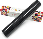 Black Glitter Heat Transfer Vinyl, Glitter Iron-On by Unknown