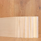 3/4” x 8” x 12” Basswood Solid Hardwood Unfinished by CherokeeWoodProducts