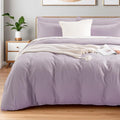 NEXHOME PRO Duvet Cover Set 100% Washed Cotton Oversized Queen 92"x98" by NEXHOMEPRO