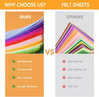 40PCS Felt Fabric Sheets Craft - Image 3