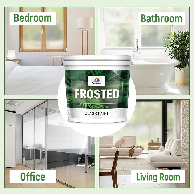 Frosted Glass Paint 35 Fl Oz Window Privacy Paint Frosted Glass Paint Kit - Image 2