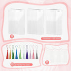 90Pcs Acrylic Bookmark Blanks Kit-30 Set Clear Acrylic Bookmarks 6" x 1.6" - Image 6