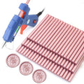 Wax Seal Kits, Rose Gold Sealing Wax Sticks, HOSEALING Glue Gun and Wax Seal by HOSEALING
