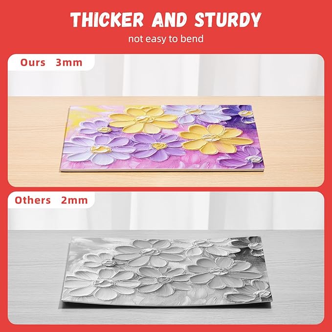 Simetufy 64 Pack Canvas Boards for Painting 8 x 10 inch, Bulk Blank Canvas for - Image 5