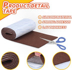Felt Furniture Pads, Non Slip Self Adhesive Cuttable Felt Tape Brown Heavy Duty - Image 4