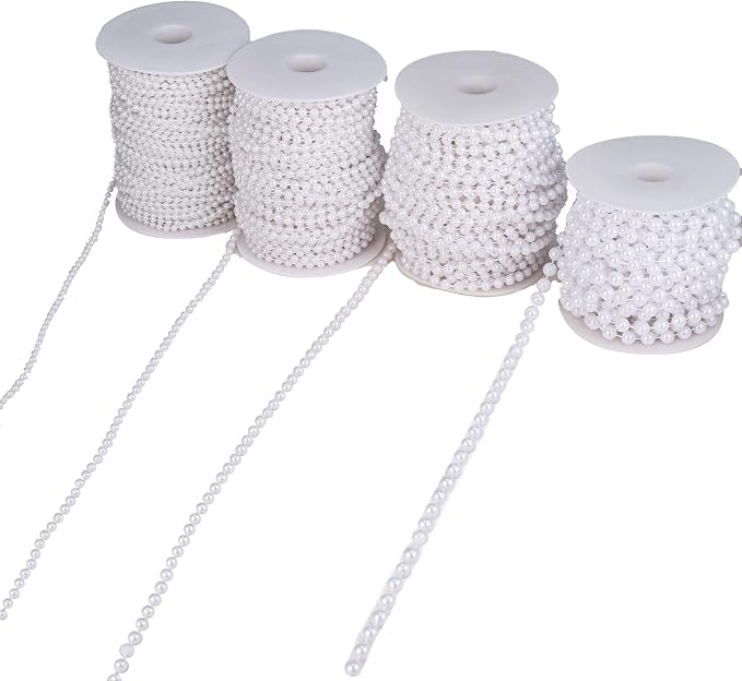 6mm Crafts Faux Pearl Beads Garland Pearl Bead Roll Strand of Pearls to - Image 5