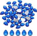 MECCANIXITY 50PCS Flat Back Acrylic Teardrop Gems 10x14mm Artificial Rhinestones by MECCANIXITY