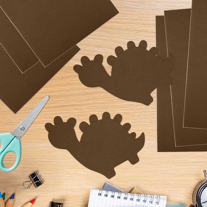 10PCS Brown Self Adhesive Felt Fabric Sheets Sticky Felt Sheets - Image 6