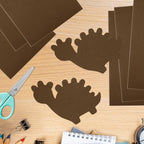 10PCS Brown Self Adhesive Felt Fabric Sheets Sticky Felt Sheets - Image 6