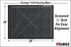 Dahle Vantage 10792 Double-Sided Premium Self-Healing Cutting Mat, 1/2" Grid - Image 4
