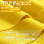 Sunflower 36" X 36" Felt Fabric Sheet - Image 2