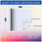 HTVRONT White Permanent Vinyl, Silhouette, Scrapbooking, Die Cutters - Image 6