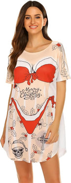 Ekouaer Women's Bikini Shirt Cover Up Short Sleeve Cute Bikini Print Cover-Up - Image 3