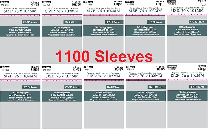 Sleeve Kings H0GWARTS Battle Compatible Sleeves 76 X 102 mm by SleeveKings