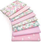 Aubliss 8pcs Fat Quarter Fabric Bundles Quilting Cotton Craft Fabric Pre-Cut by Aubliss