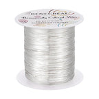 BENECREAT 24 Gauge 87 Yards Tarnish Resistant Silver Wire Jewelry Beading Wire by BENECREAT