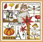 Awesocrafts 4 Pack Cross Stitch Kits, Four Seasons Easy Patterns Cross - Image 4