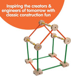 Schylling MKT Super Makit Classic Wood Construction Toy, 3+ years - Image 3