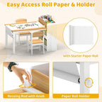 DOREROOM Kids Art Table and Chair Set, Craft and Play Wood Activity Table - Image 5